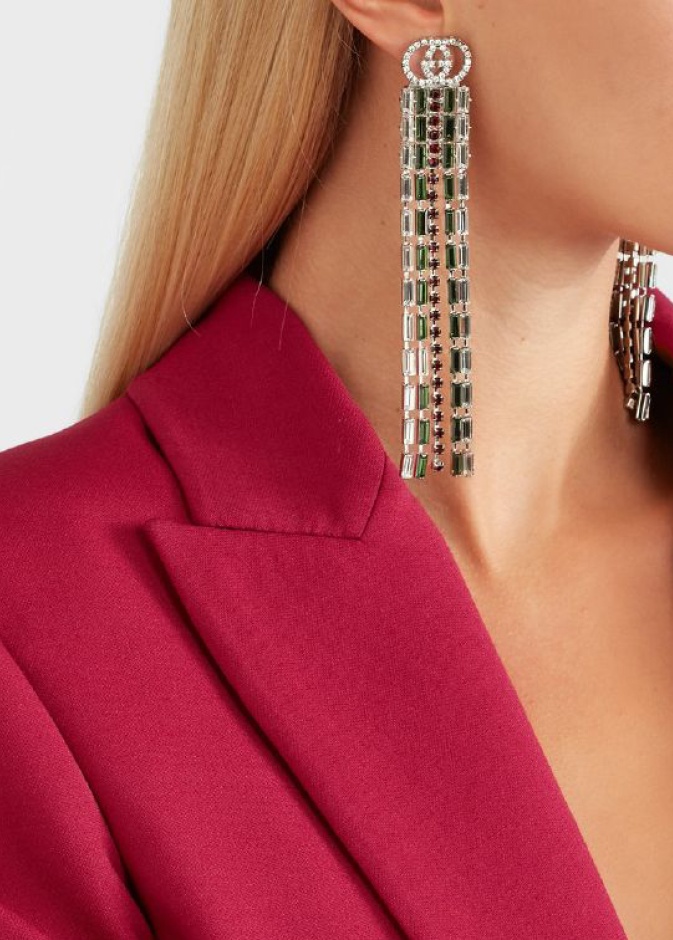  Oscar de la Renta أقراط متدلية من