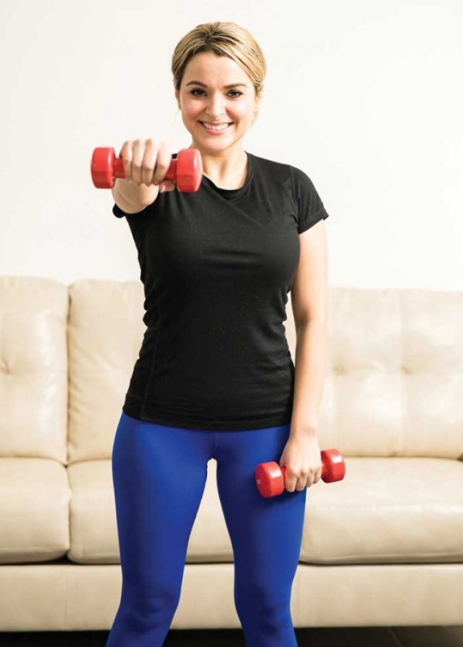 تمارين الرفع البايسيبس بأثقال خفيفة