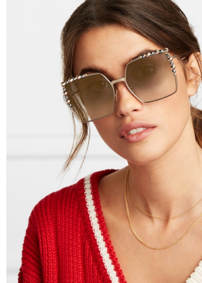 Gucci نظارات بإطار مربع من