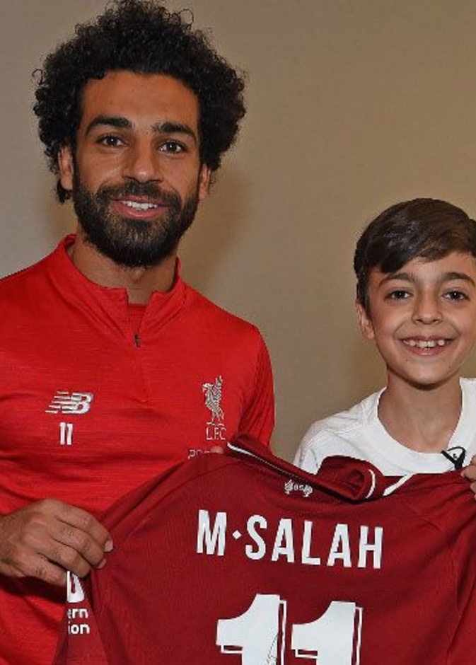 محمد صلاح يحقق أمنية طفل سوري