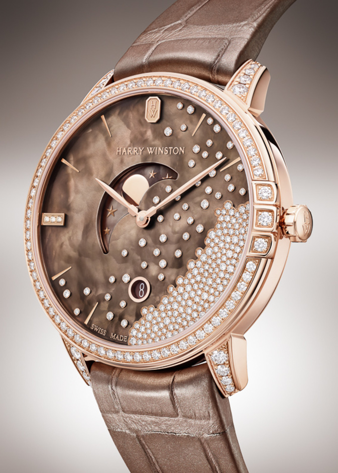 عمد خبراء ترصيع الأحجار في دار هاري ونستون Harry Winston الى رسم مشهد شتائي جذاب على الميناء