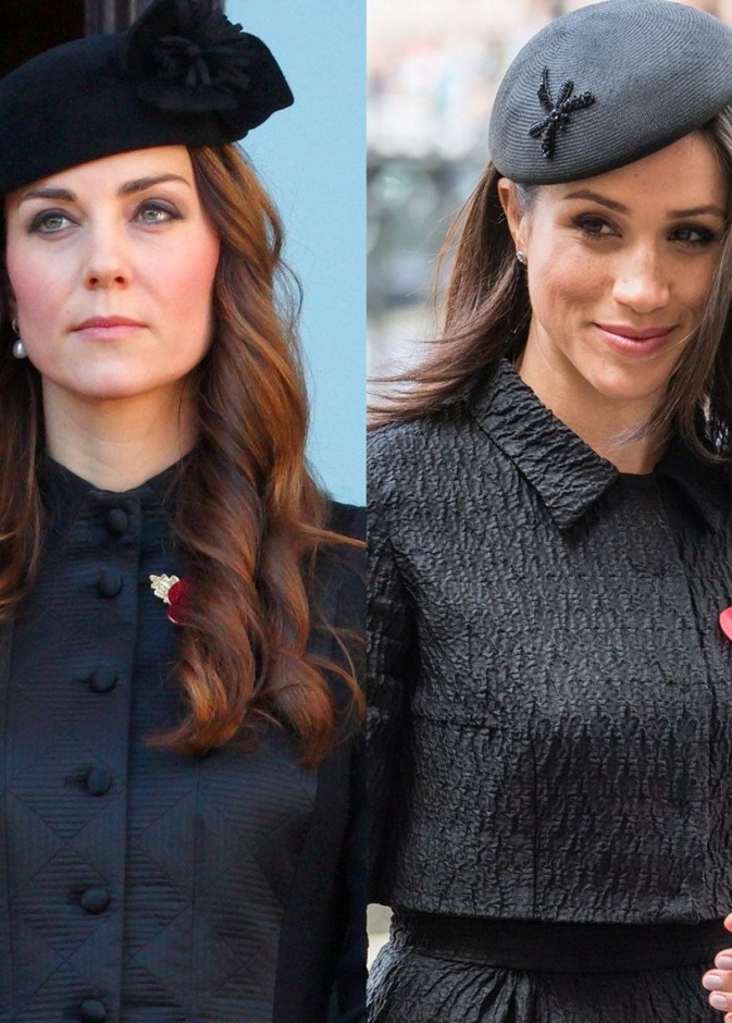 كل من كيت وميغان بالقبعة باللون الزهري.. ايهما أجمل؟