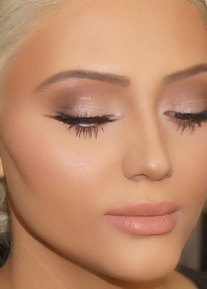 مكياج براق فخم للعروس