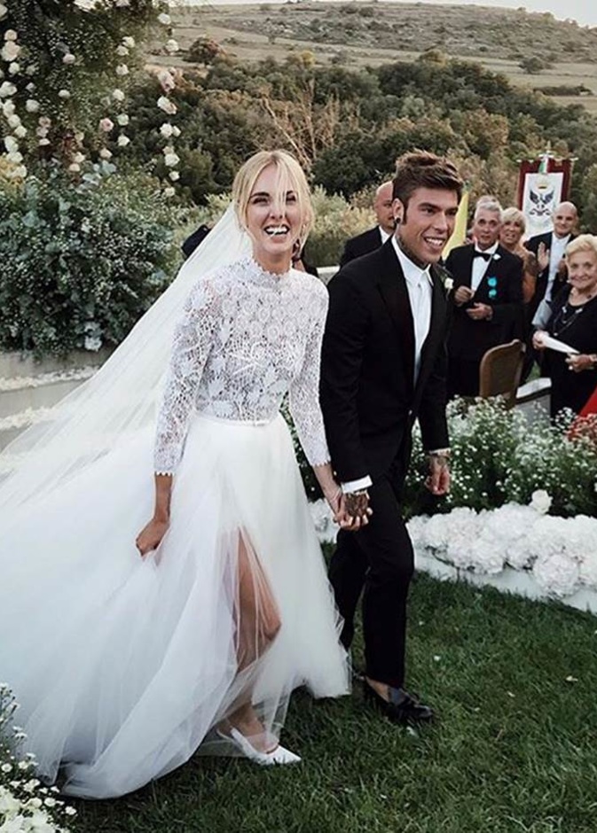 من حفل الزفاف الفخم لمصممة الأزياء كيارا فيرانيي