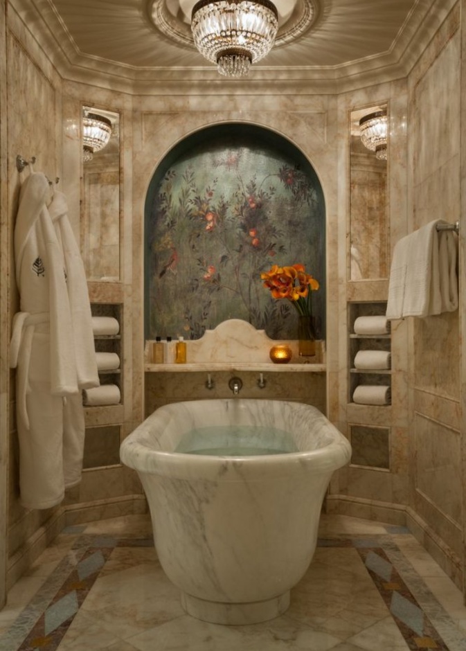  روعة الموزاييك في ديكورات الحمامات الشرقية