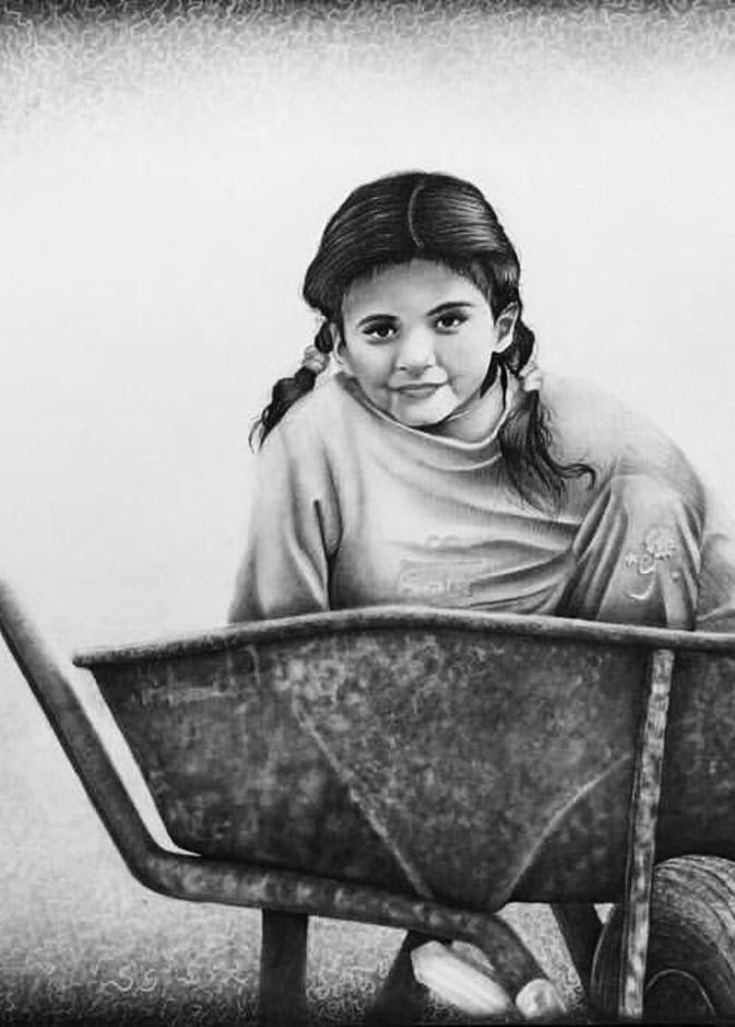 من لوحات الفنانة التشكيليه سلمى الأحمري