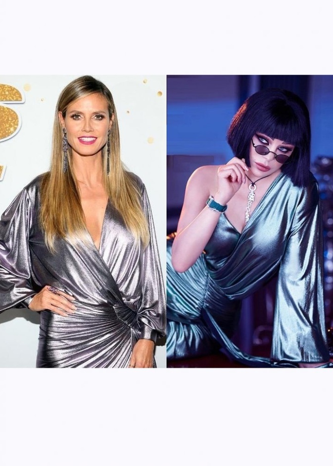  من بدت اجمل بالفستان الفضي.. هيفا وهبي او هايدي كلوم؟