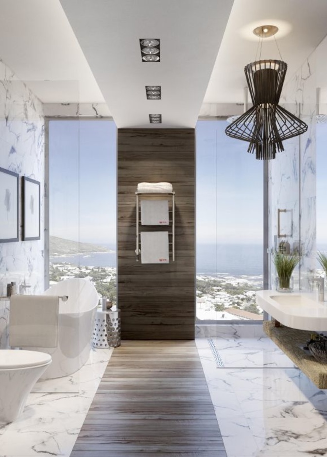 ديكور حمام مودرن بألوان أنيقة وتصاميم جذابة