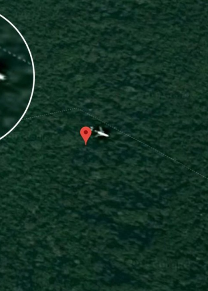 جوجل إيرث تكشف موقع الطائرة الماليزية المفقودة