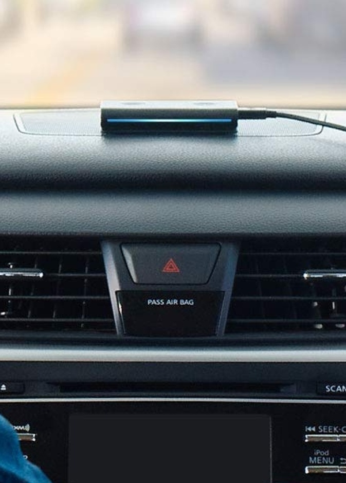 جهاز Echo Auto يعامل مع خرائط جوجل