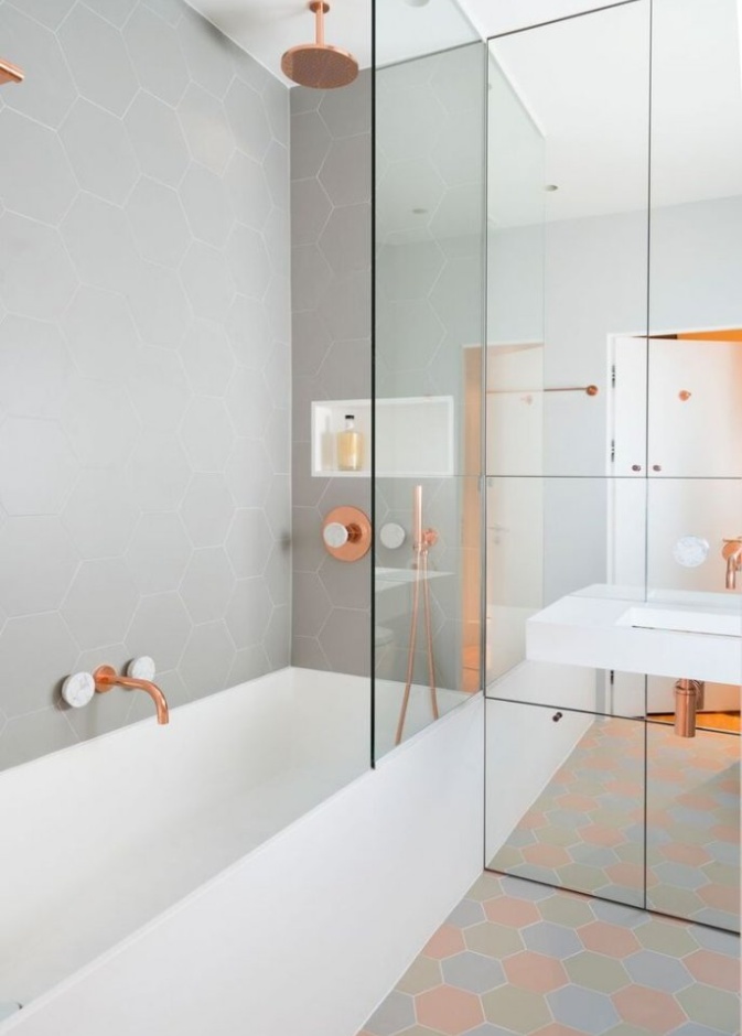 حوض استحمام نحاسي