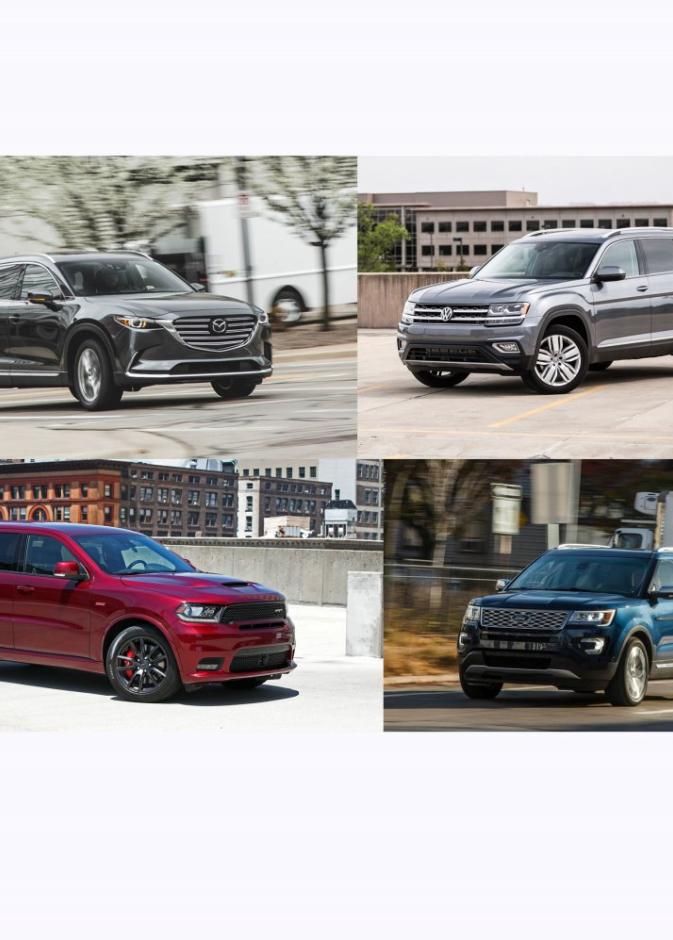غالبية السيارات الرياضية المتعددة الأغراض "SUV" أو المدمجة الكبيرة "CUV" تصنف على أنها سيارات عائلية بامتياز