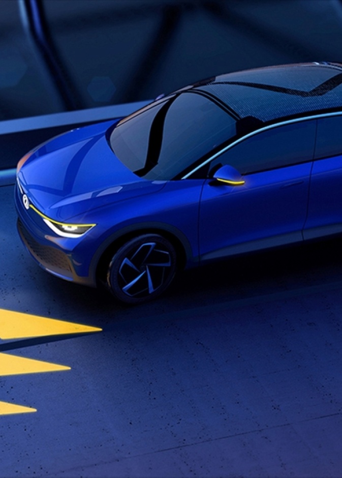 فولكس فاجن تكشف عن تقنية الضوء التفاعلي 