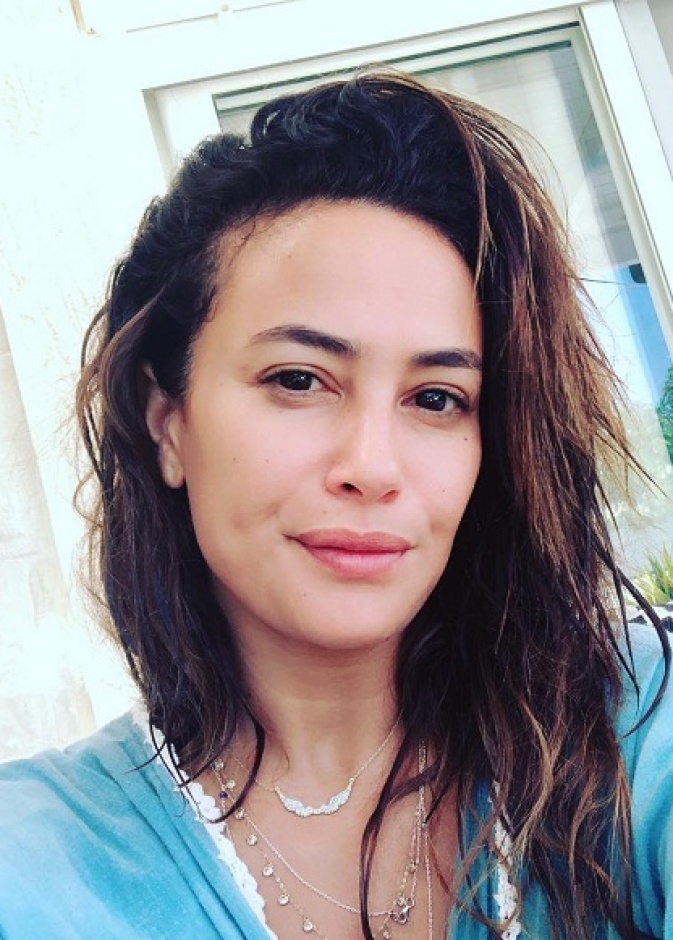 هند صبري بملامح جميلة بدون مكياج