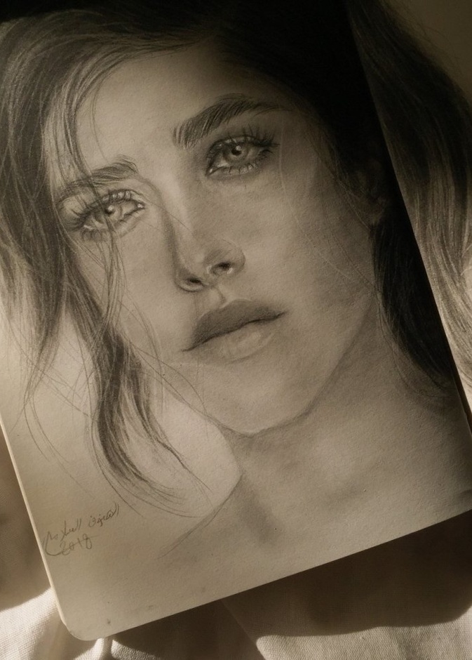 احدى رسومات الفنانة الهنوف السلامة