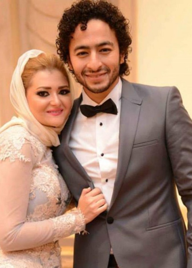 صورة طريفة لمي كساب في حفل الزفاف