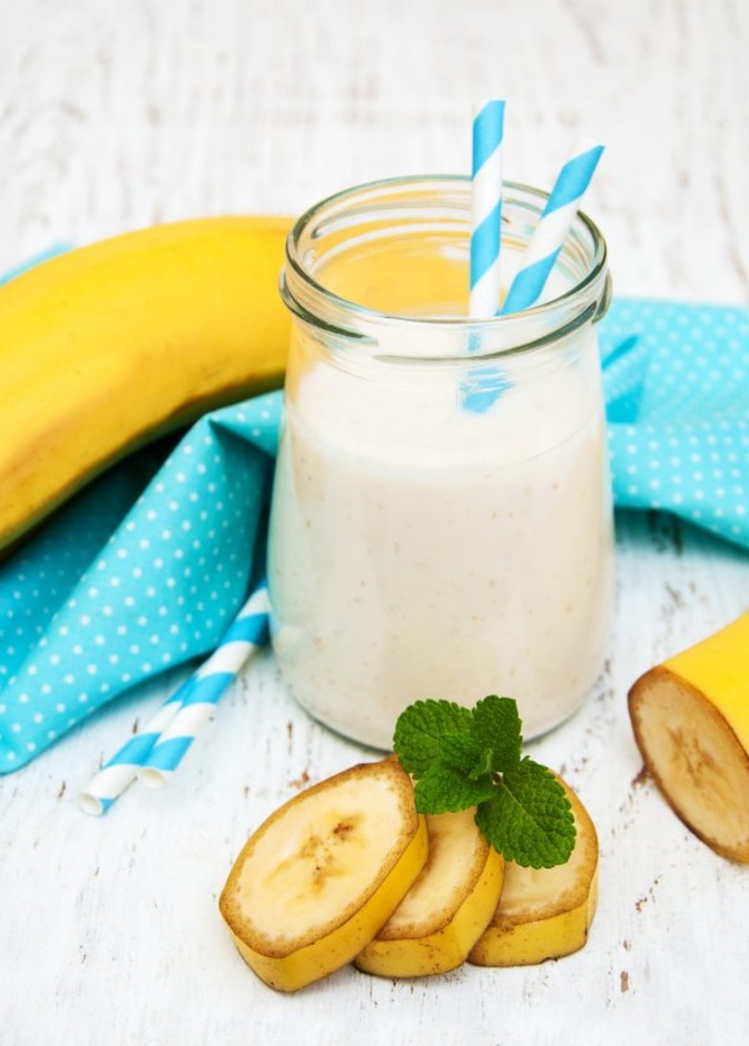 عدد السعرات الحرارية في الموز باللبن