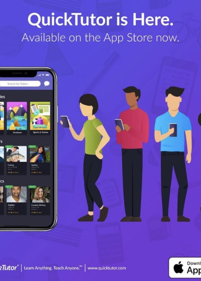 تطبيق QuickTutor لربط الأشخاص الذين يرغبون في التعّلم مع مدرسين
