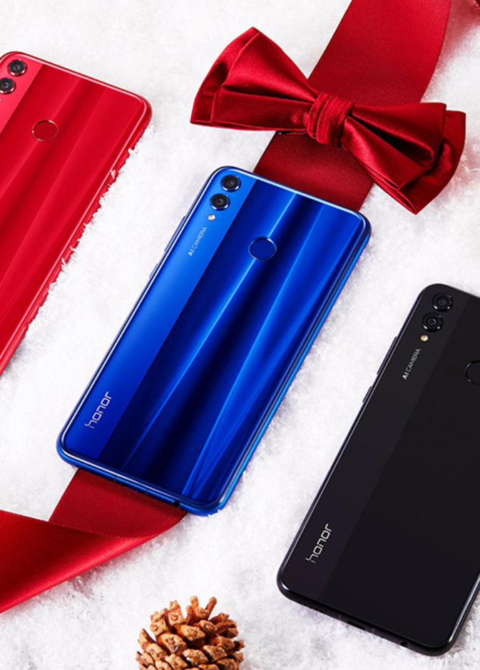 Honor 8X هاتف جديد باللون الأحمر .. للاحتفال بموسم الأعياد