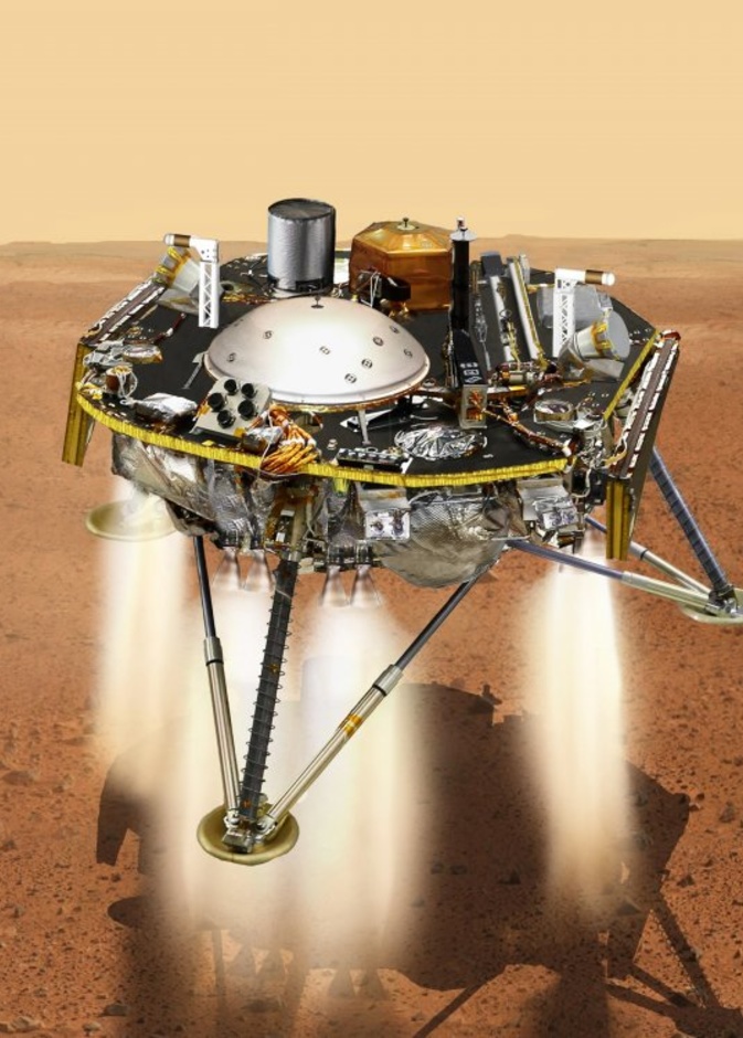 ارتفاع درجة حرارة درع المسبار إنسايت إلى 1500 درجة مئوية قبل الهبوط