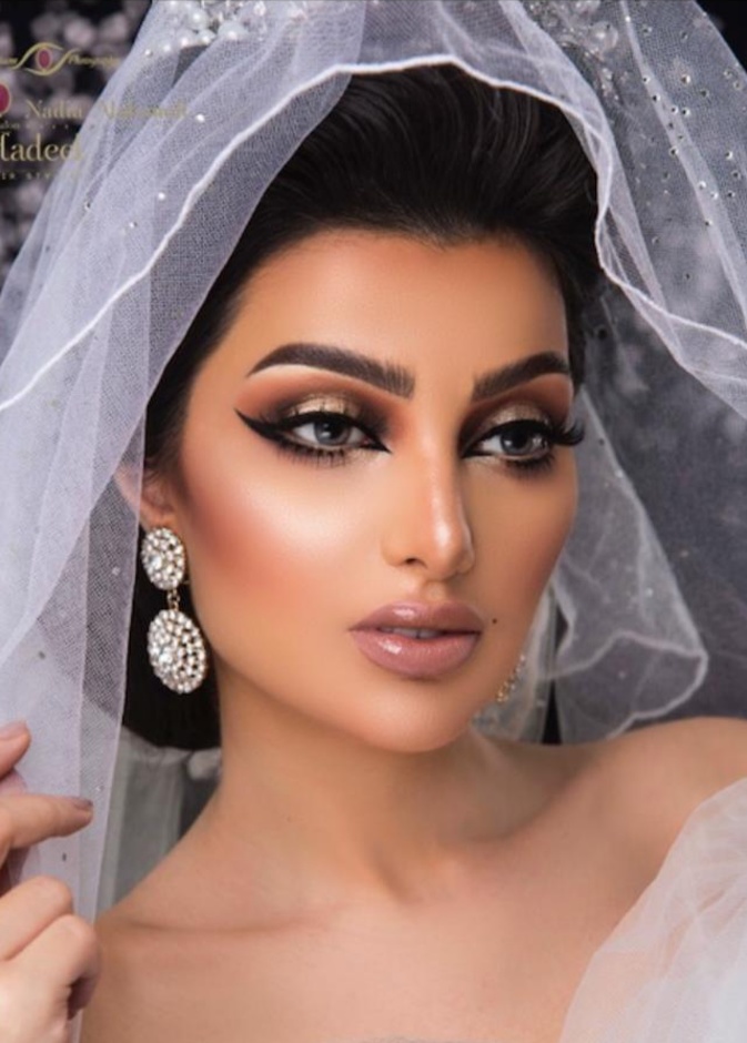 مكياج عروس من الميك أب ارتست نادية الغامدي