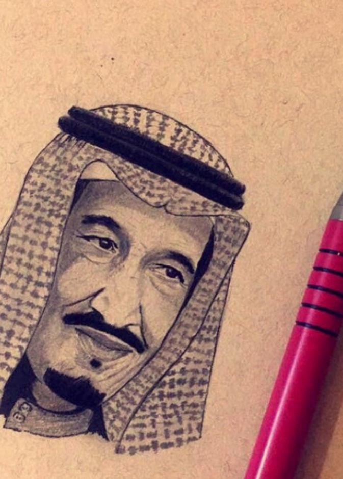 من اعمال الرسامة السعودية لمى اليوسف.