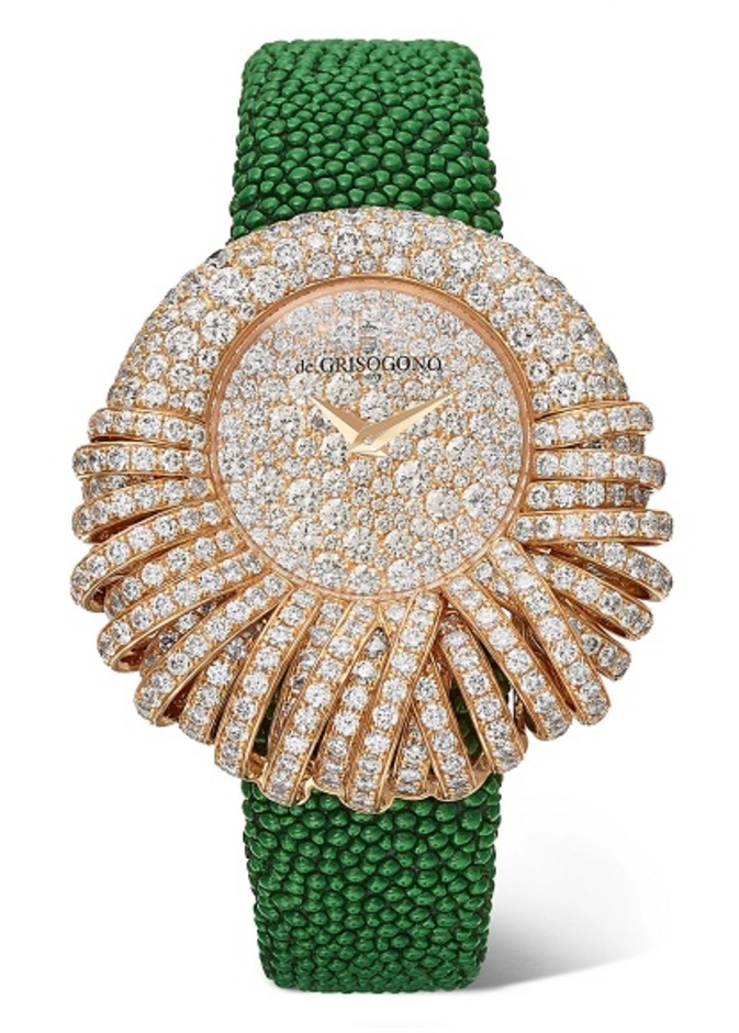ساعة نسائية الماس من دي غريسوغونو De Grisogono