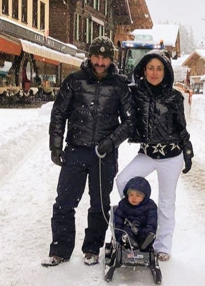 صور سيف علي خان وكارينا كابور في سويسرا