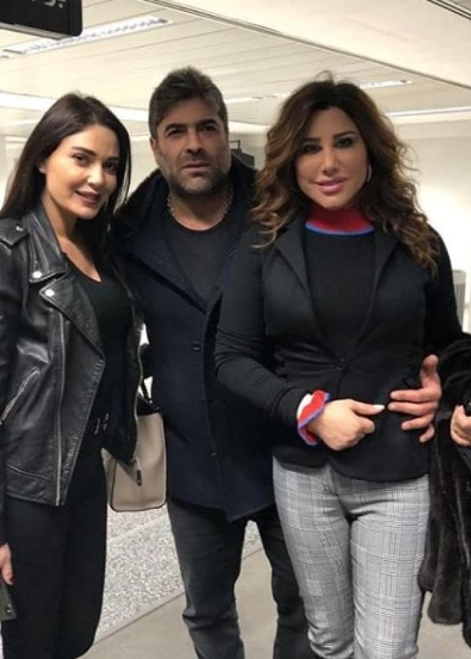 لقاء صدفة بالمطار يجمع نجوى كرم بوائل كفوري وسيرين عبدالنور للسفر لإحياء ليلة رأس السنة 