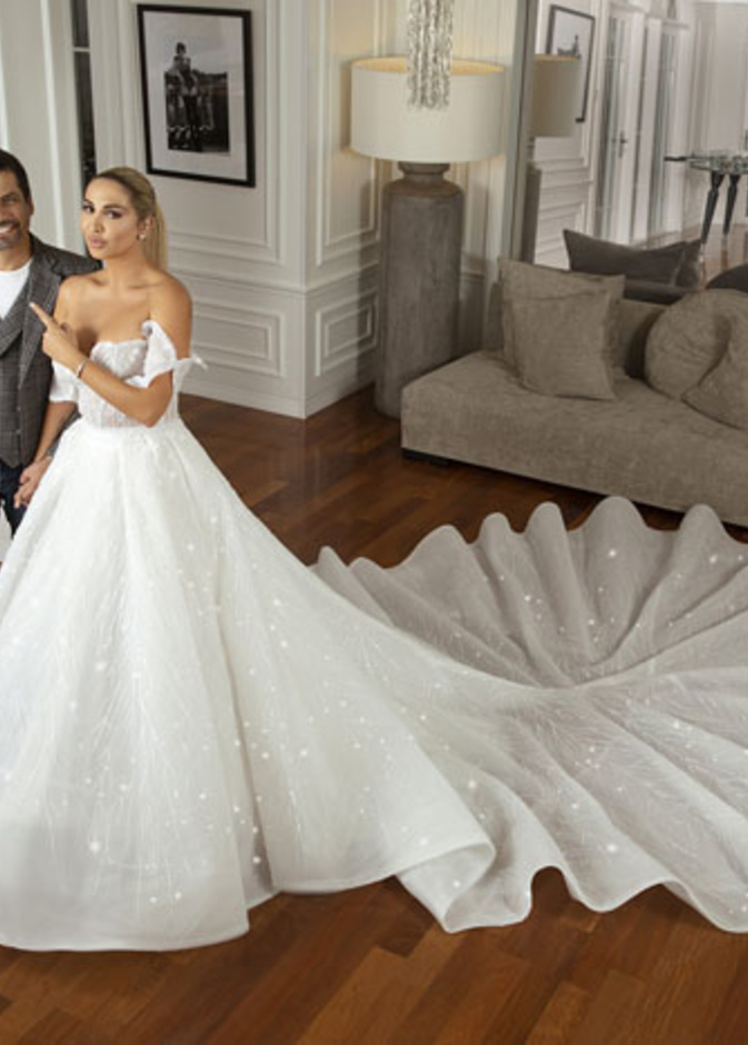  الإعلامية جويل ماردينيان والمصمم وليد عطالله