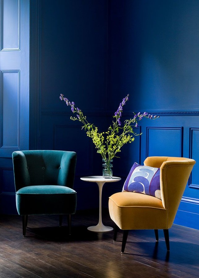  دهانات حوائط رائعة بألوان براقة تضيف لمسة عصرية على غرفة المعيشة