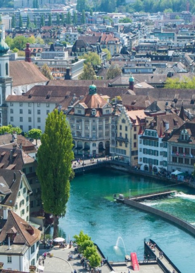 الجمال الراقي في مدينة لوزيرن