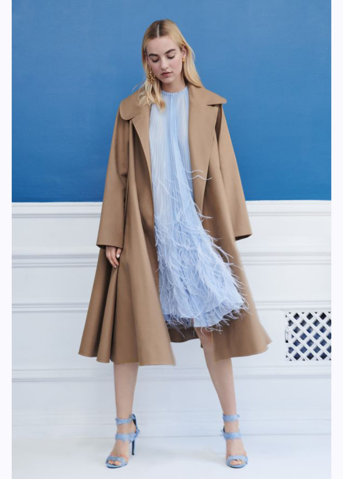 Alberta Ferretti معطف خفيف من