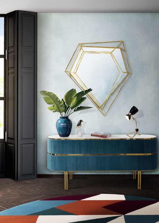 تصميم كونسول بسيط ومودرن لمنزل عصري