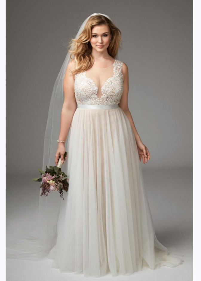 موديلات فساتين زفاف للجسم الممتلئ من الاسفل من مجموعة Allure Bridal