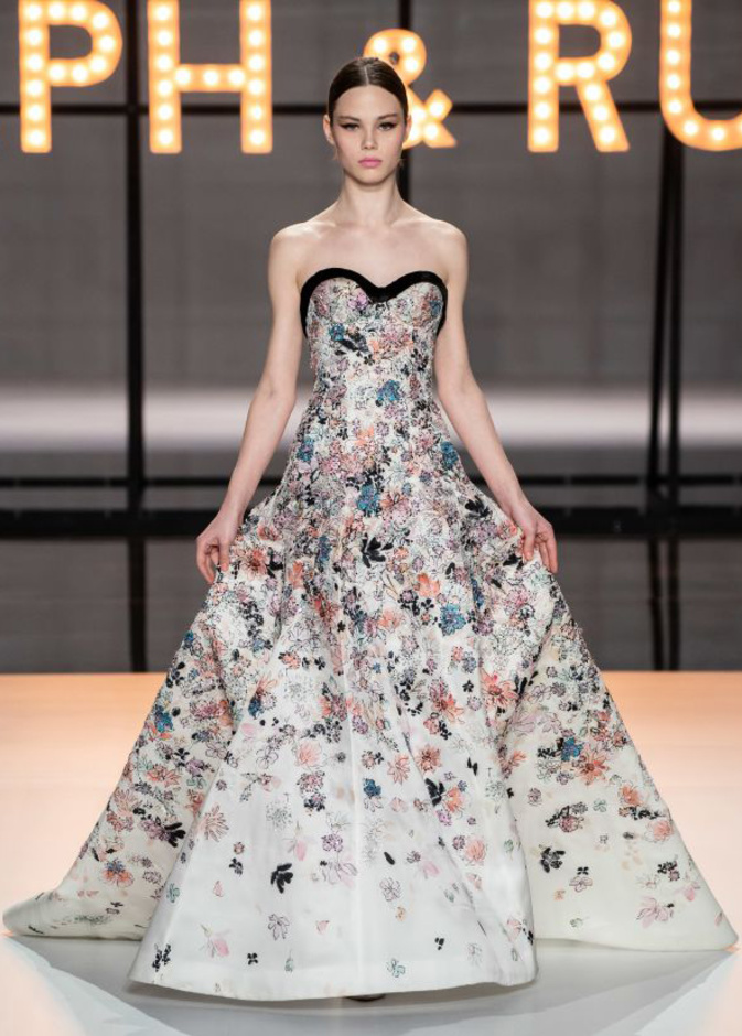 Alberta Ferretti فستان مطرز من