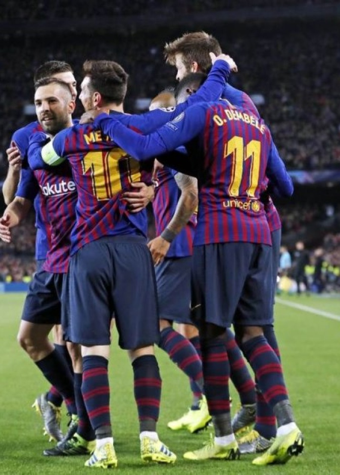 برشلونة يكتسح ليون بخماسية