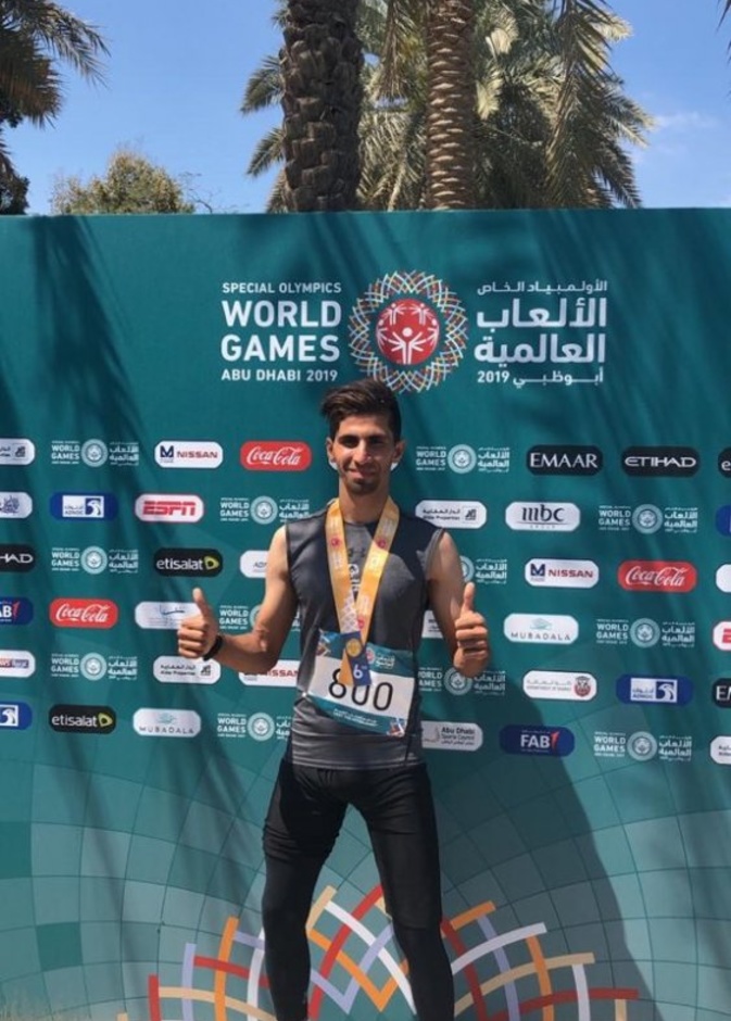 أحمد حاصل على الميدالية البرونزية في ألعاب القوى