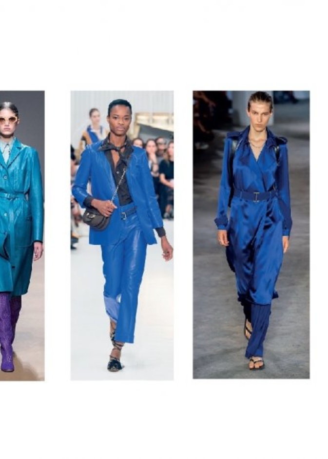 إطلالتان باللون الأزرق من Balenciaga
