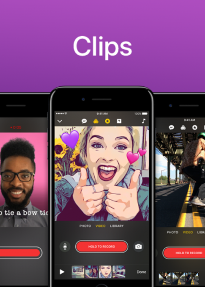 تطبيق Clips من آبل يحصل على تحديثات جديدة