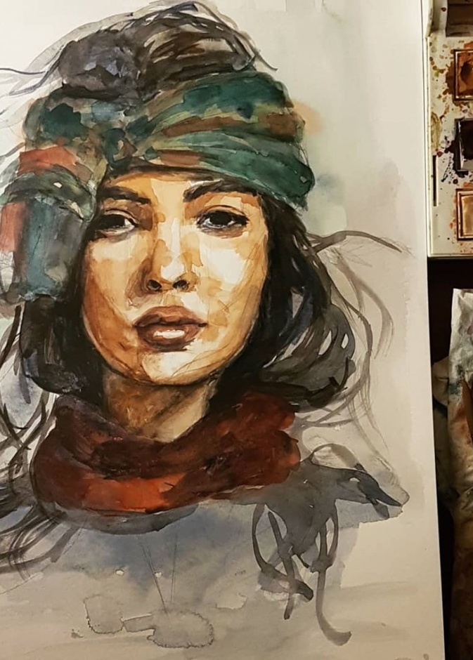  من أعمال الرسامة السعودية رحمة سليمان
