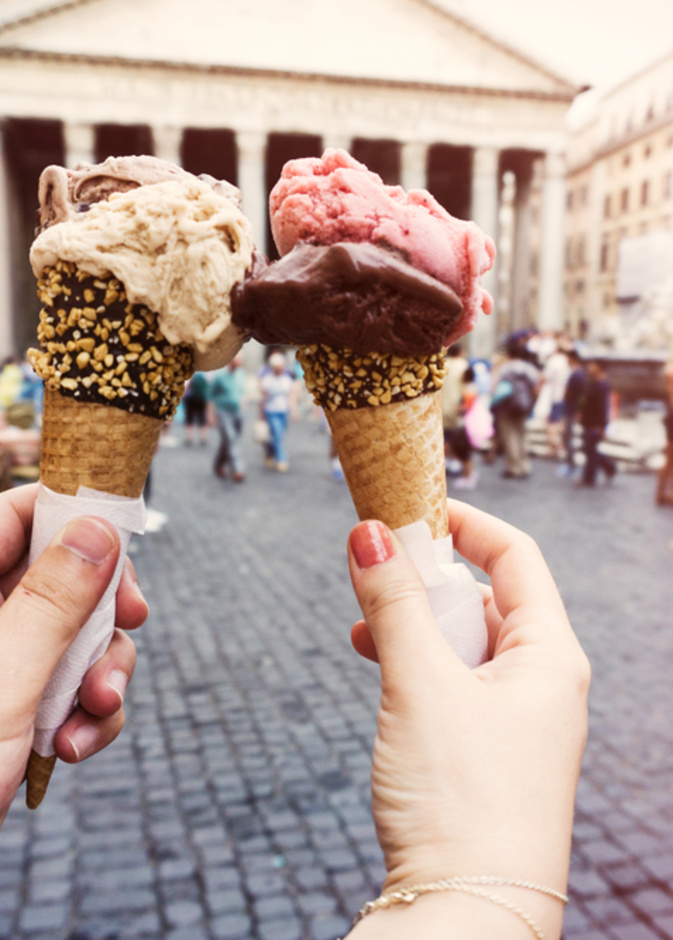 الجيلاتو في روما