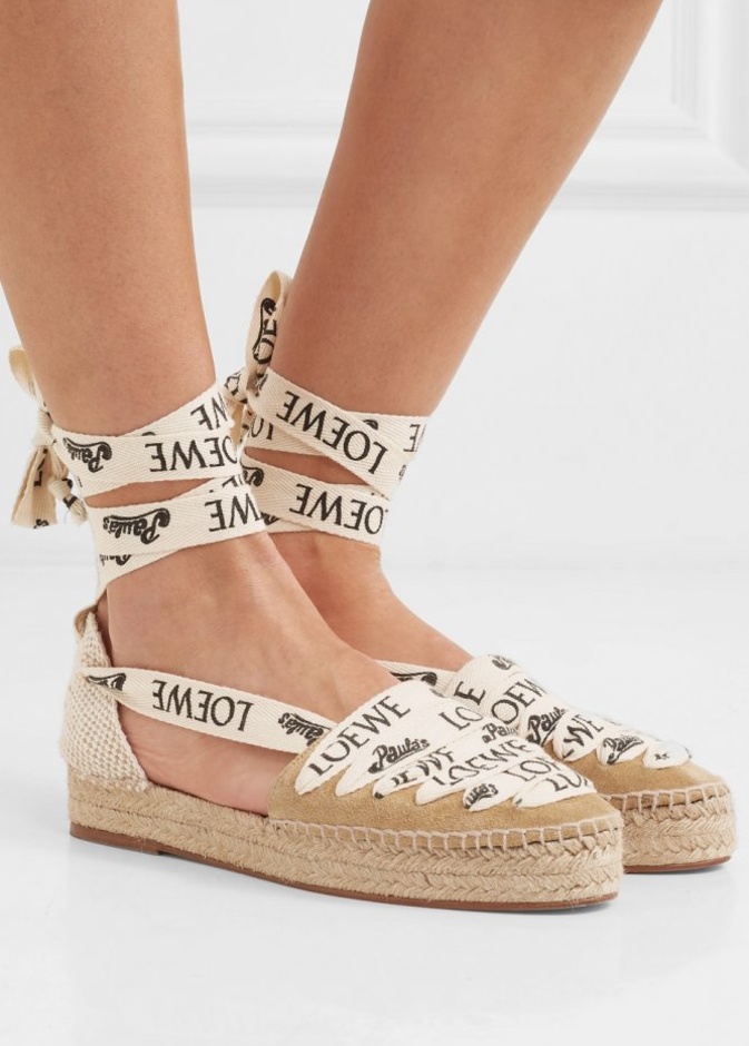 Burberry حذاء قش من