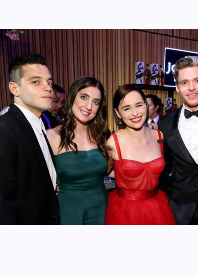 رامي مالك وإميليا كلارك في حفل مجلة تايم منذ أيام قليلة