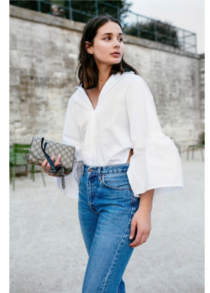 Alaïa قميص باللون الأبيض من