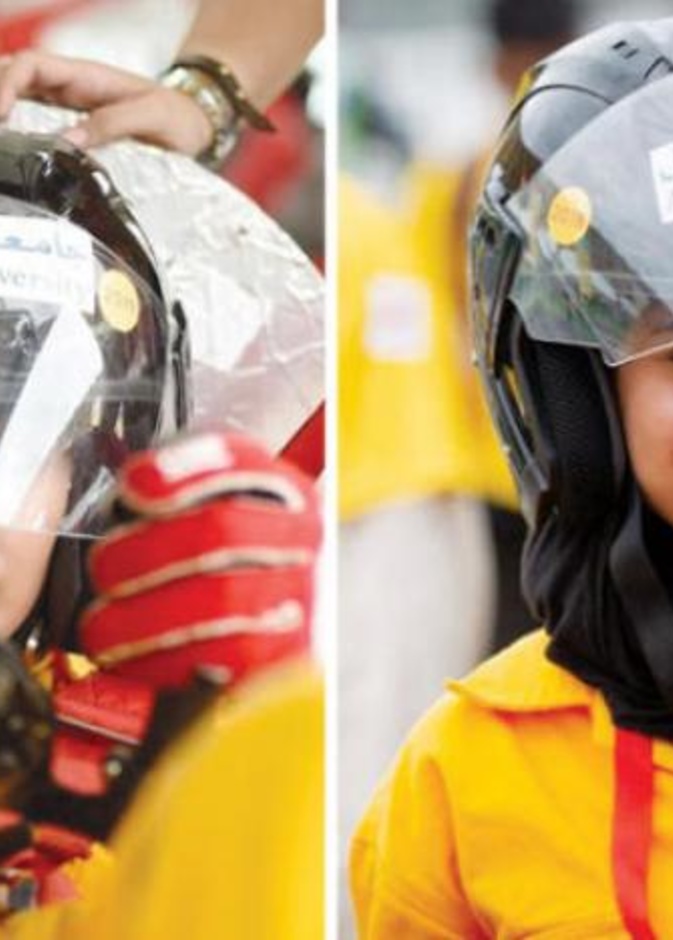 فريق نسائي سعودي يصنع سيارة بروتوتايب