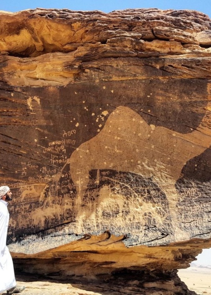 الرحالة محمد الشاوي يوثق المواقع والآثار السعودية