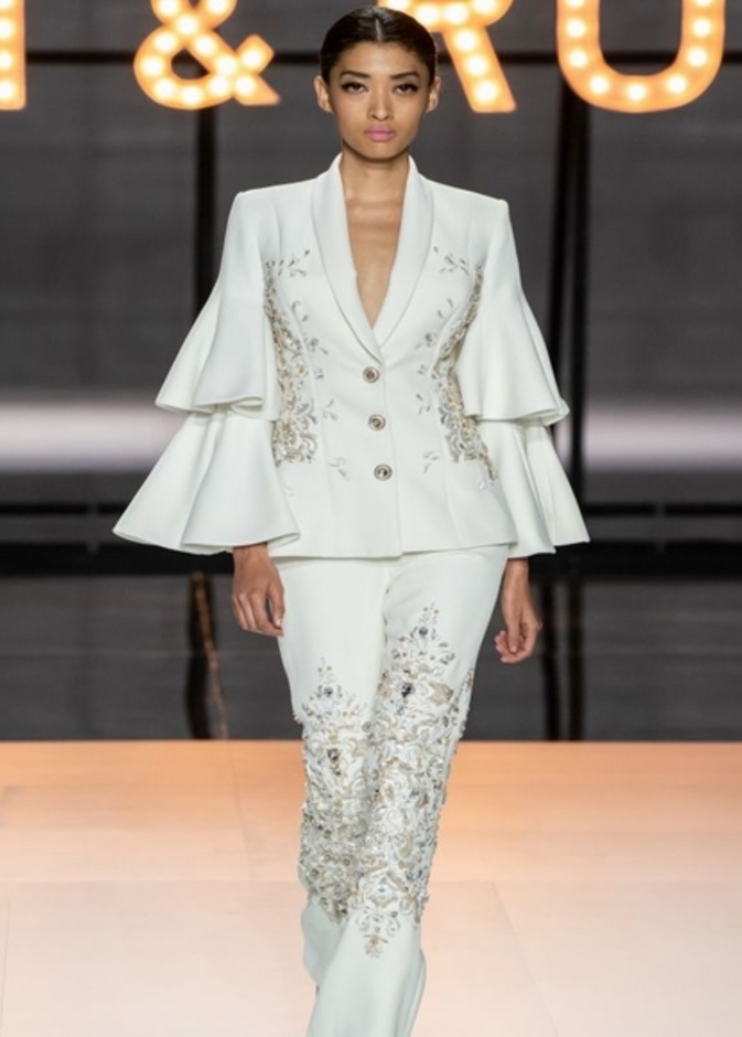 طرق تنسيق البدلات الملونة والفاخرة موضة صيف 2019 لعيد الفطر من Ralph & Russo.