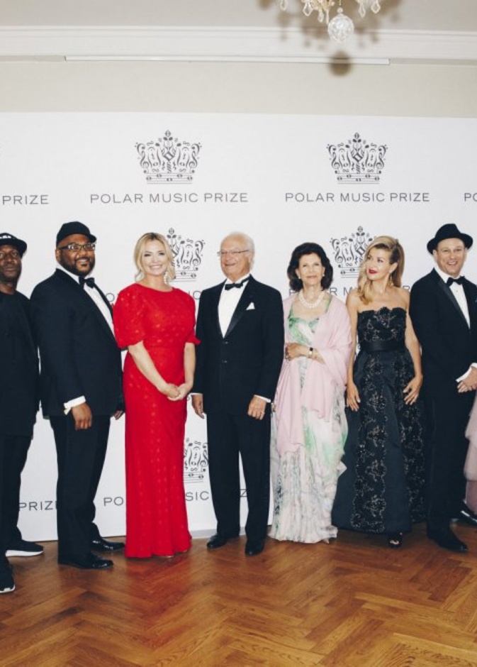 العائلة الملكية السويدية في حفل توزيع جوائز الموسيقى
