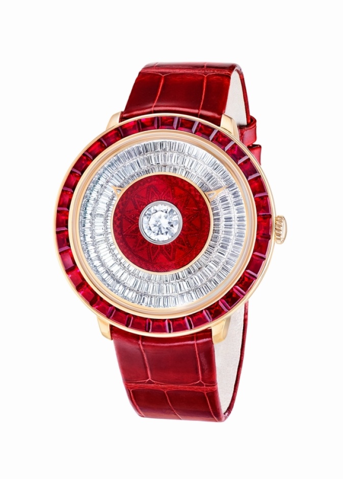 مهارة وحرفية فريدة في تصميم الساعة Dalliance GemAddict - Ruby  